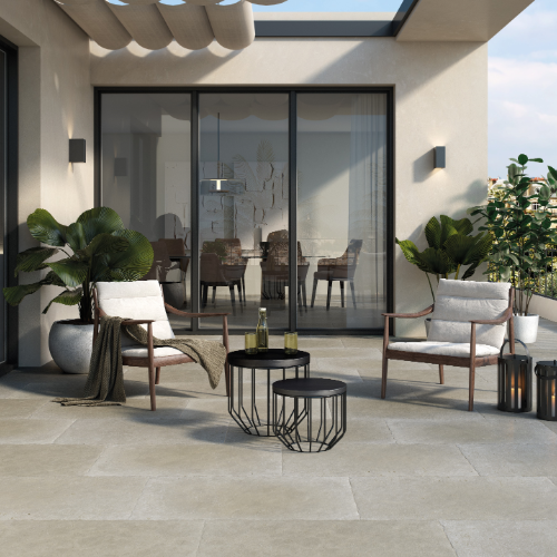 Taxos Grey Tumbled Porcelain