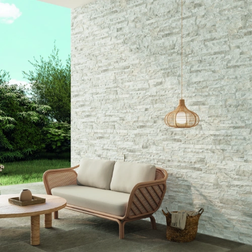 Alabama White Porcelain Wall Cladding