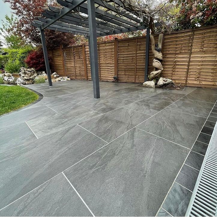 Anthracite Black Porcelain 900x600 Paving Slabs