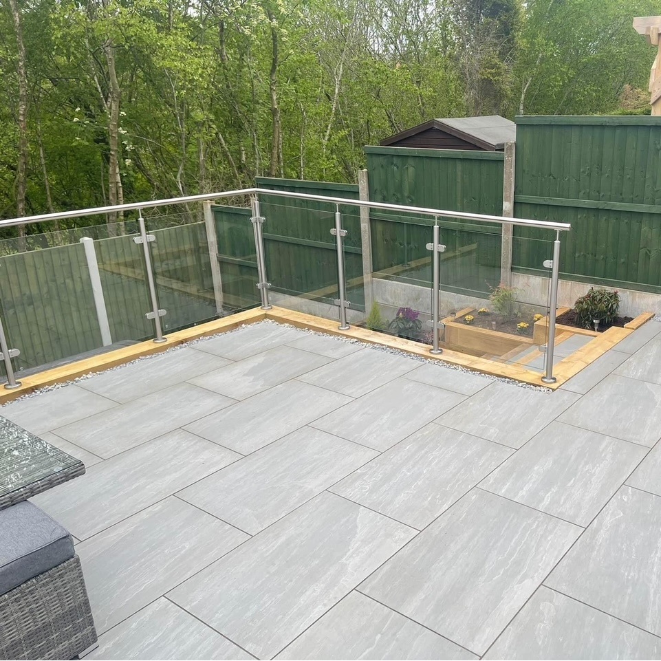 Kandla Grey Natural 900x600 Porcelain Paving Slabs
